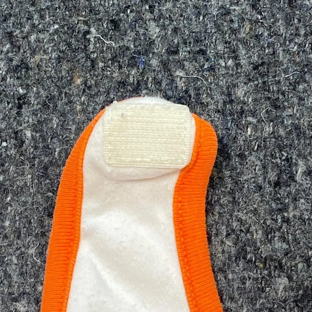 Harley Davidson Bib Sz 0-6M Baby White Orange Biker Grunge Bar Shield Logo